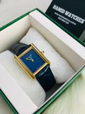 Cartier Tank Blue Dial