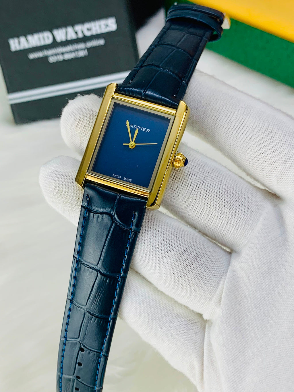 Cartier Tank Blue Dial