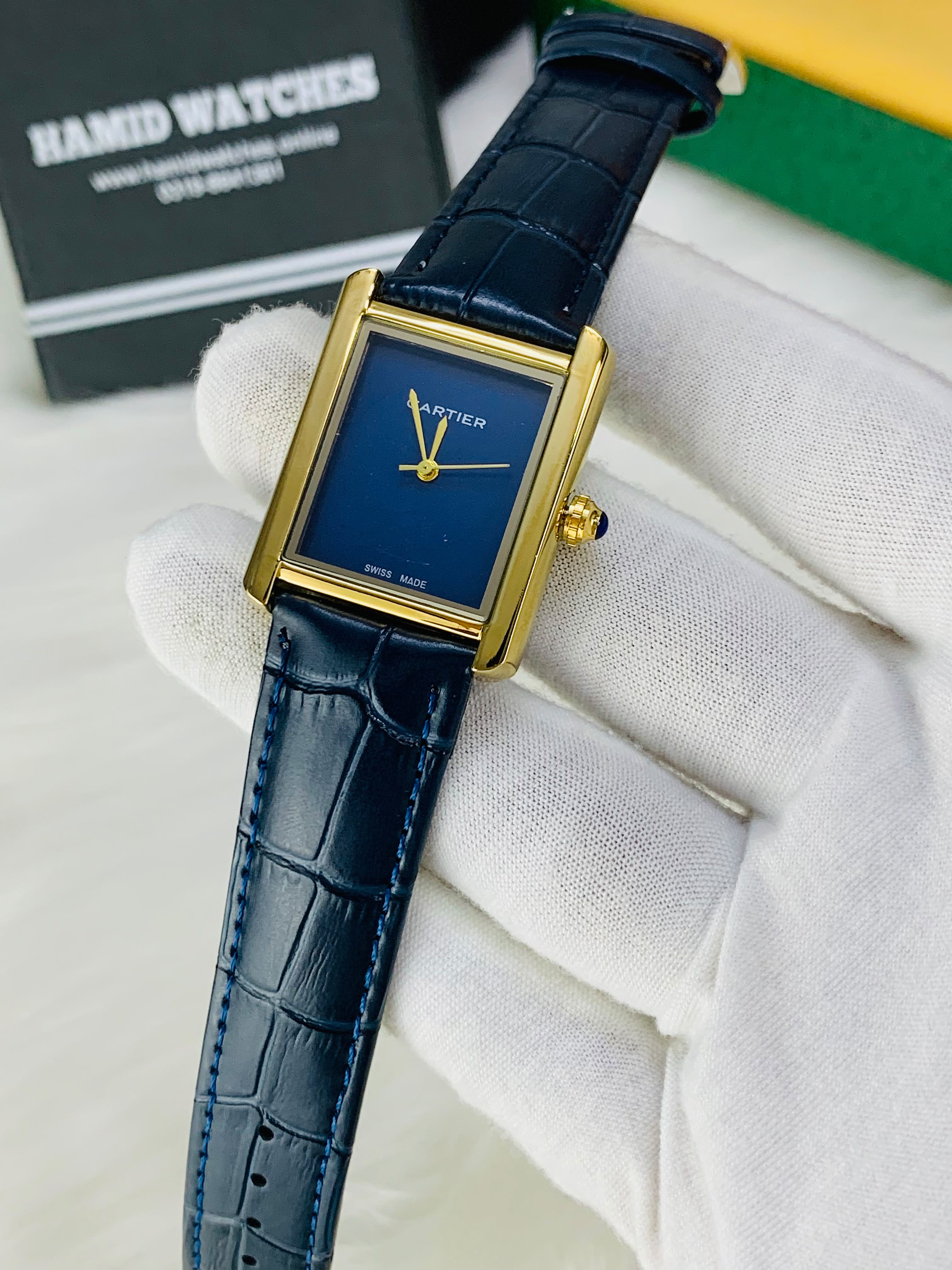 Cartier Tank Blue Dial