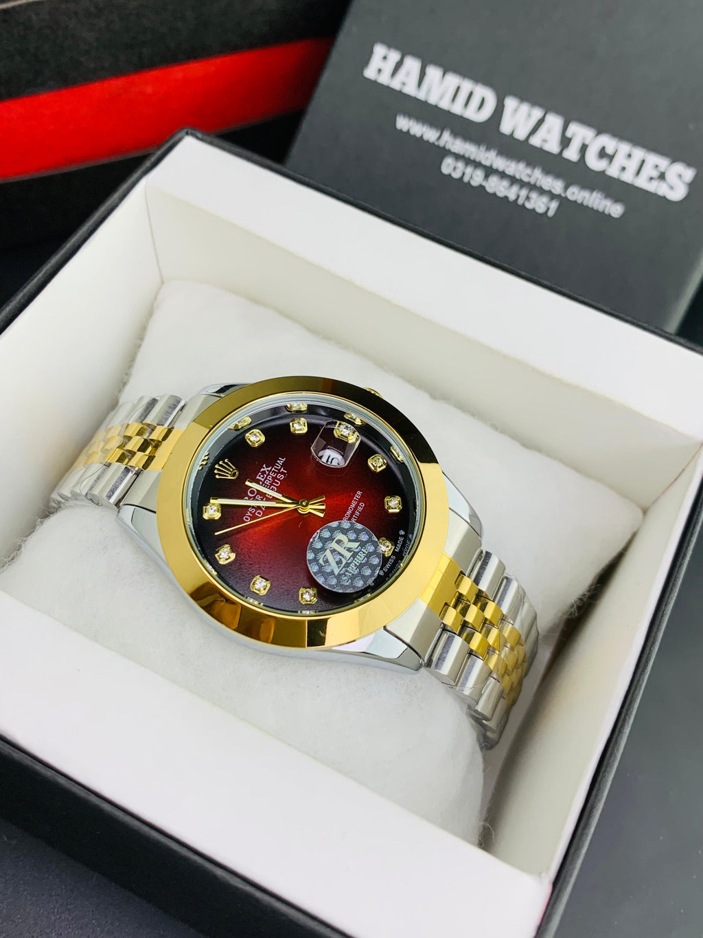 Two Tone Jubilee Red Dial