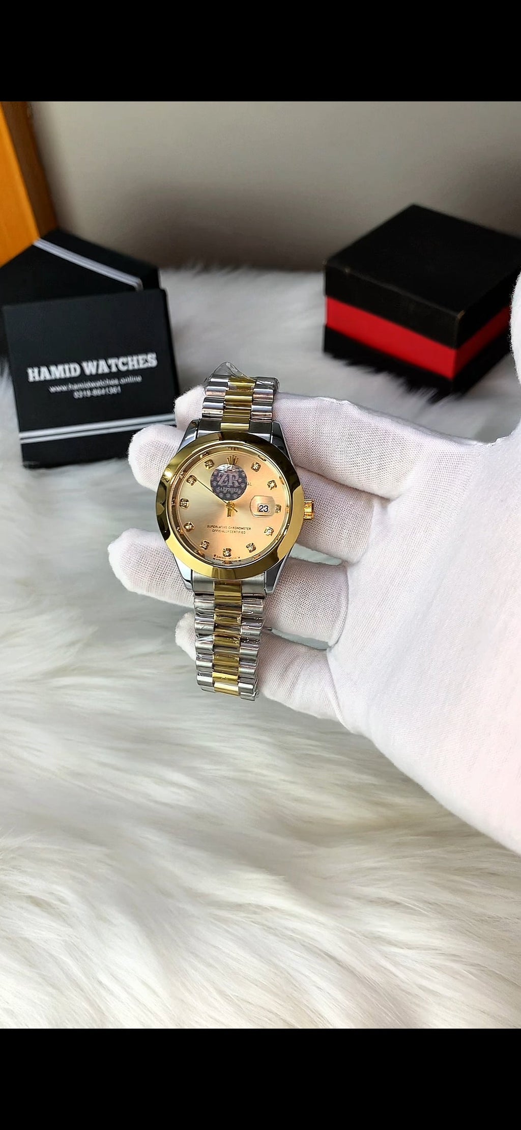 Two Tone Golden Dial
